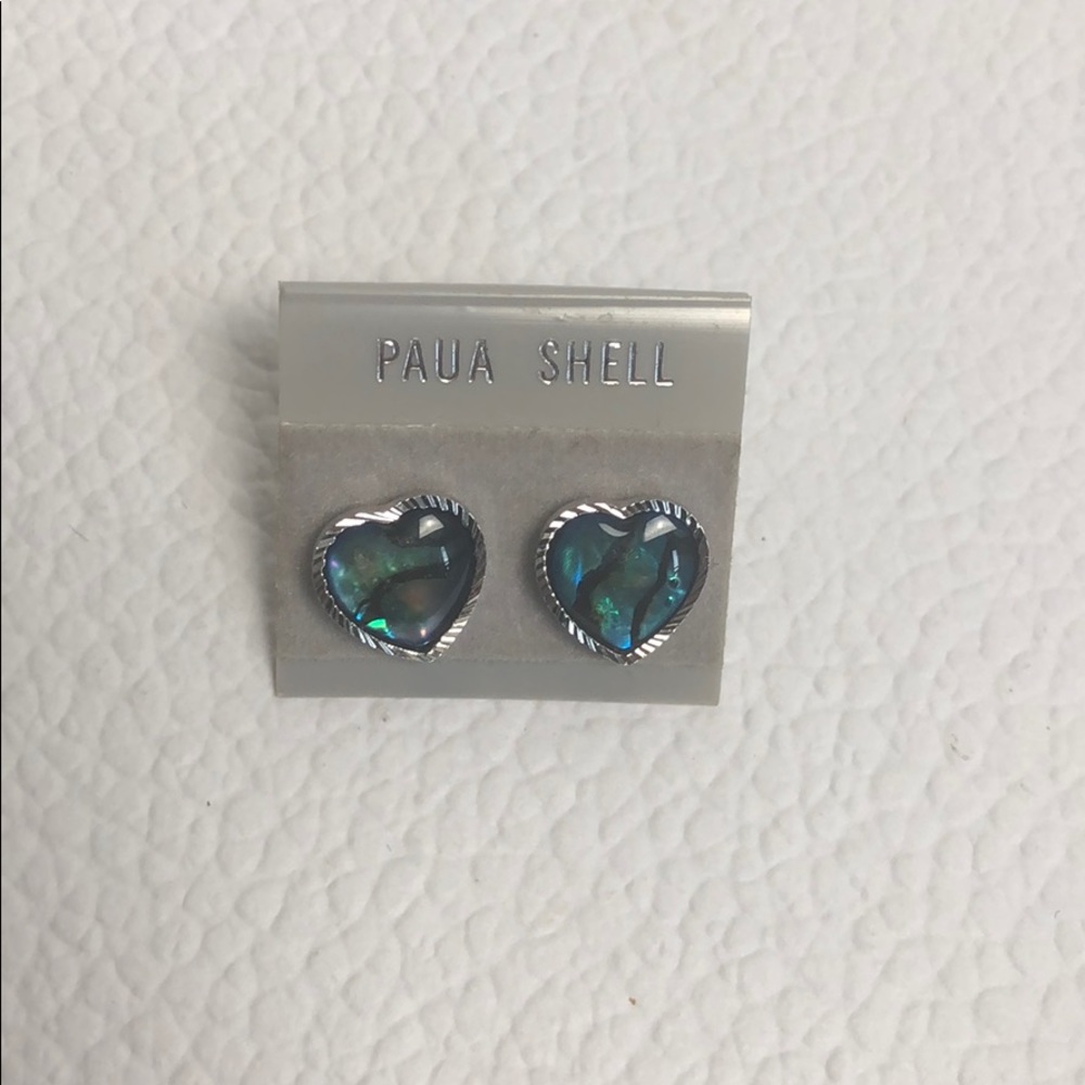 Paua Shell Earrings - image 1